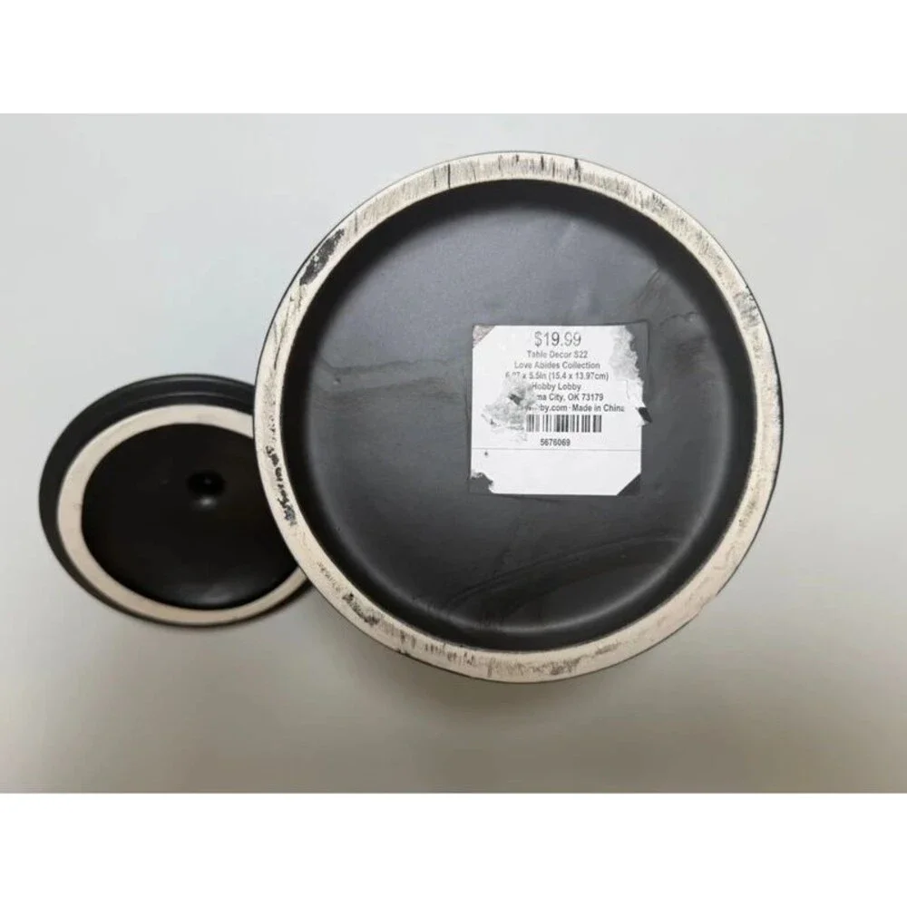 Black Ceramic Storage Jars